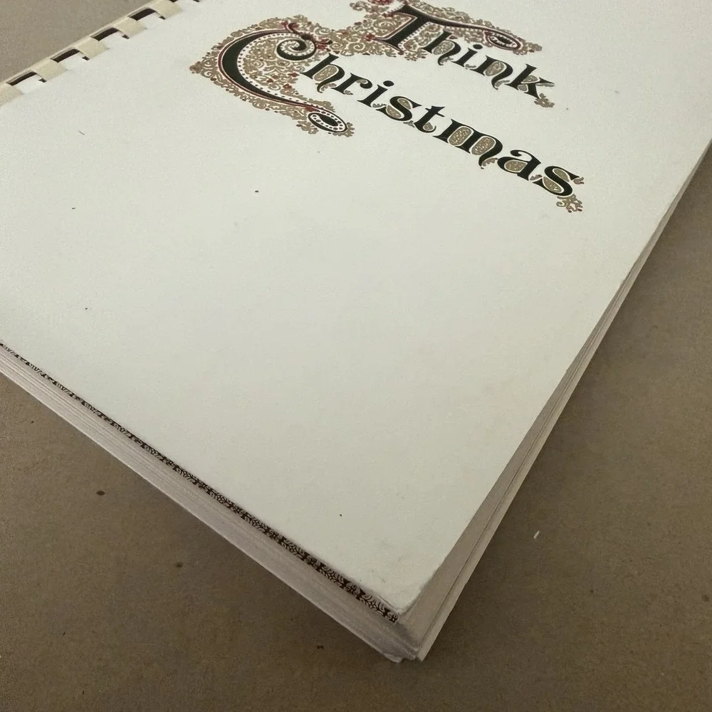 Vintage 1970s  Think Christmas Cookbook Junior League Washington DC Recipes